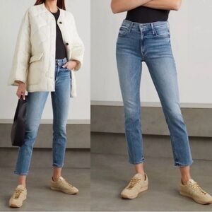 MOTHER Denim “The Mid Rise Dazzler Ankle Fray” Jeans Size 27 in We The Animals